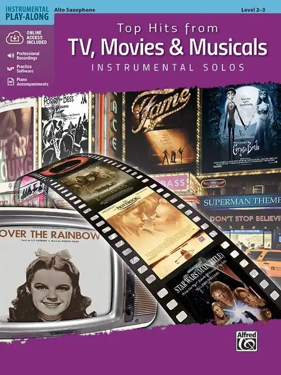 Qualitätsprodukt | Noten TOP HITS FROM TV MOVIES & MUSICALS Altsaxophon ALF45171 incl.