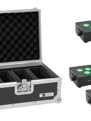 eurolite 4x Akku IP Flat Light 3 sw - Nur noch kurze Zeit