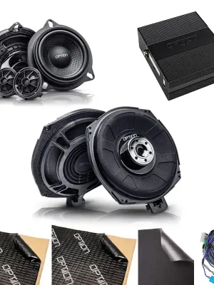Ausverkauf | Soundsystem für BMW 3er (F34) Standard Lautsprecher, Verstärker, Subwoofer Plug & Play OPTION