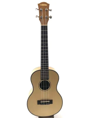 Abverkauf - CASCHA HH2154 Tenor-Ukulele – Decke aus massiver Fichte, Zargen & Boden aus furniertem Mahagoni, inkl. Tasche