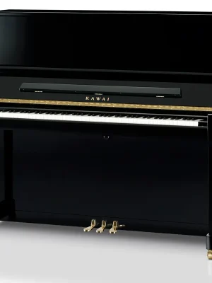 Kawai K-600 AS Klavier schwarz poliert mit echtem Sostenuto-Pedal – Millennium-III-Mechanik, NEOTEX-Tastenbelag, Fichten-Resonanzboden | Begrenzte Stückzahl